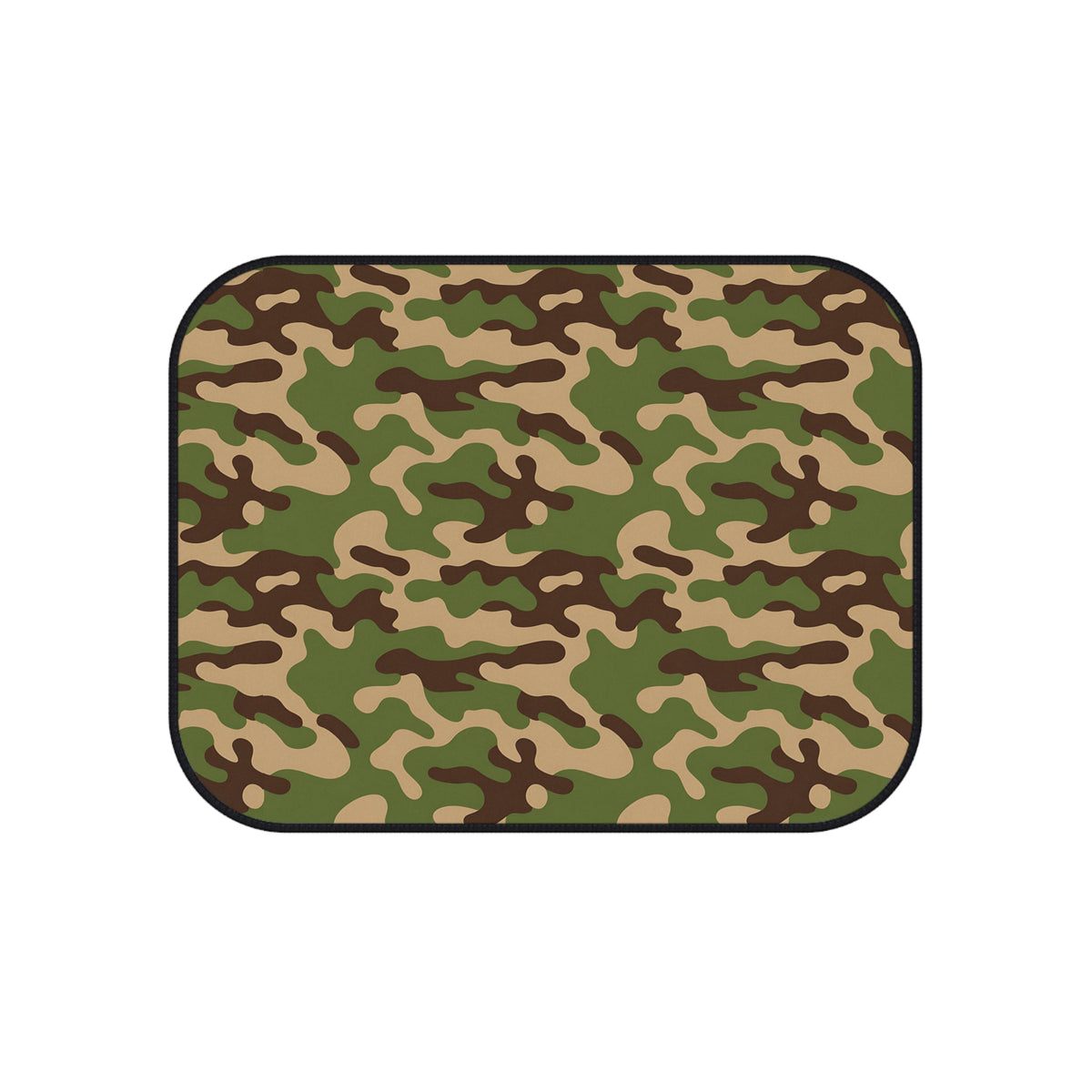 Green woodland camo car mats, product view 4