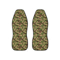 Green woodland camo car seat covers, set of two front seat covers