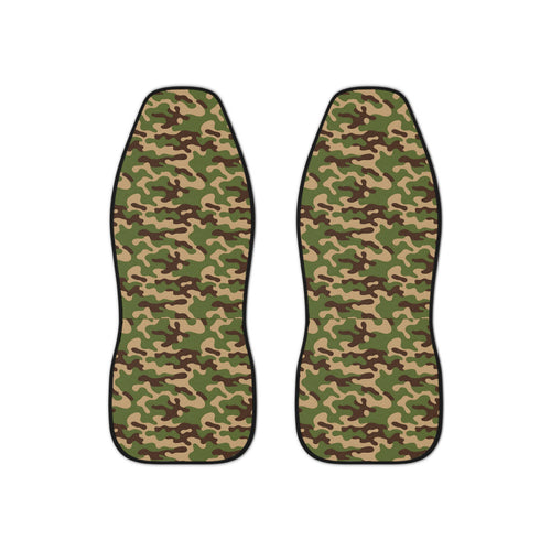Green Woodland Camo Car Seat Covers