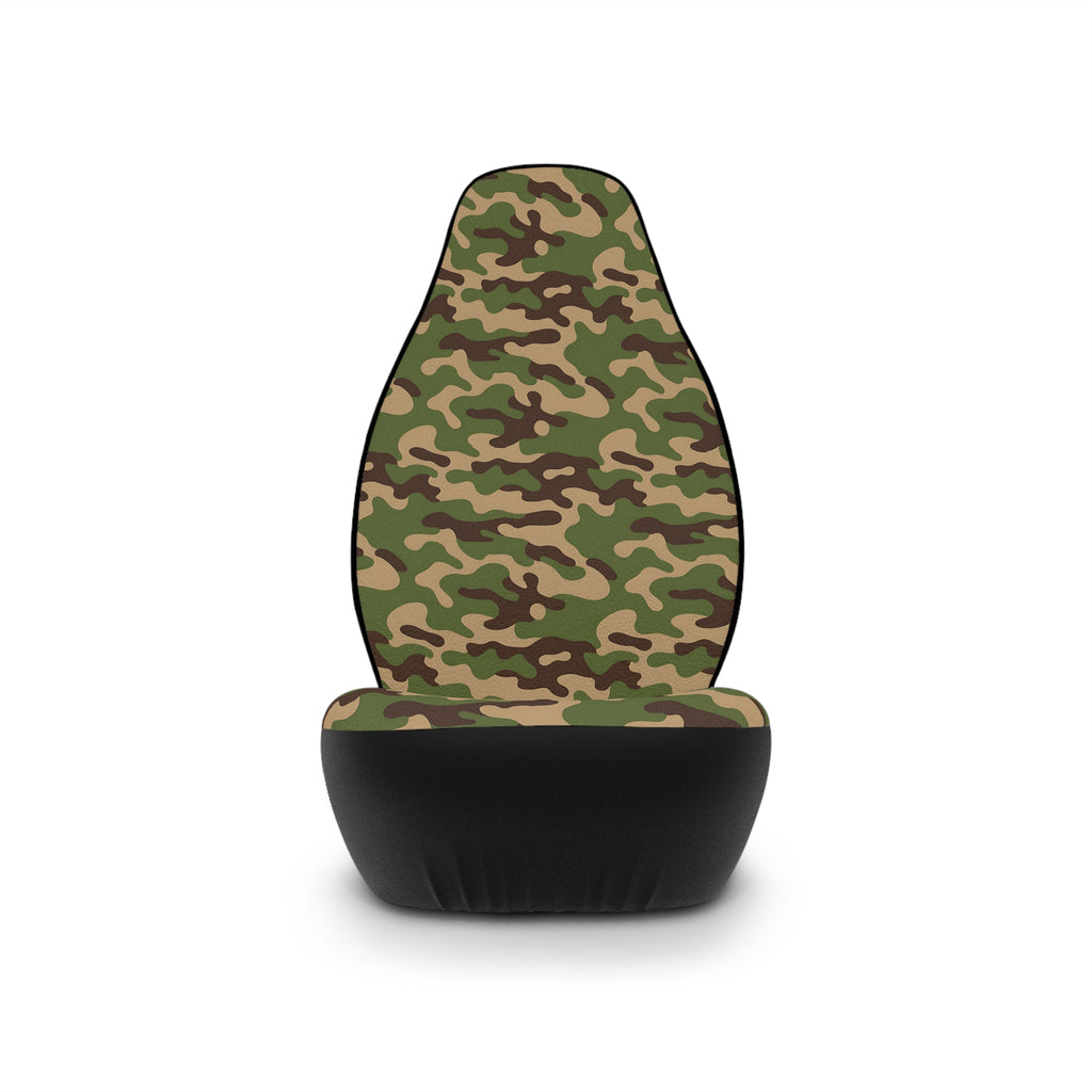 Green woodland camo car seat covers, product view 4