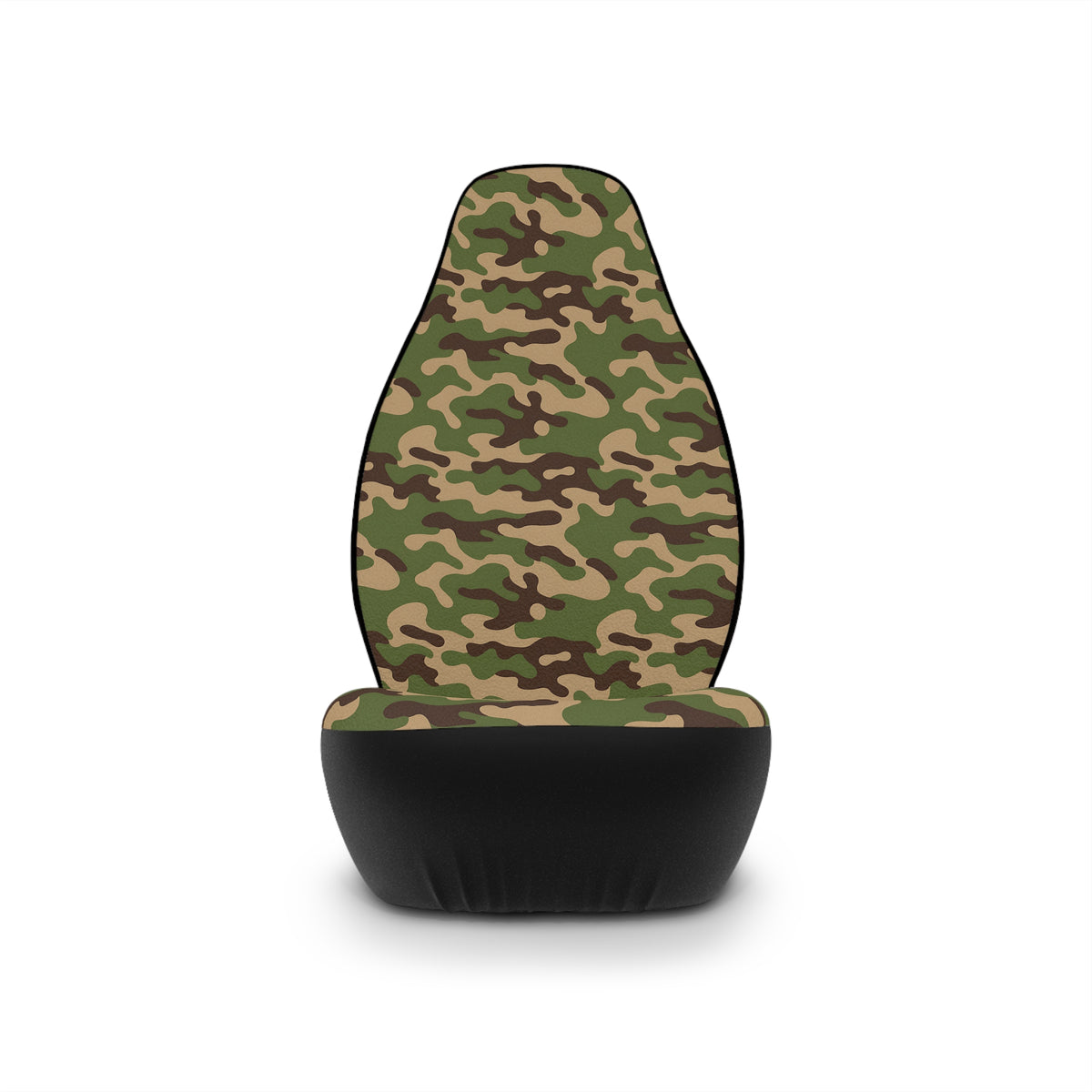 Green woodland camo car seat covers, product view 4