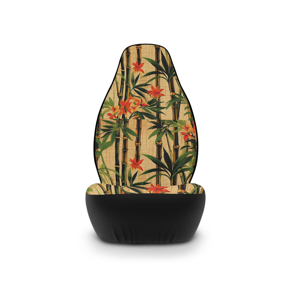 Hawaiian flower print car seat covers, product view 4