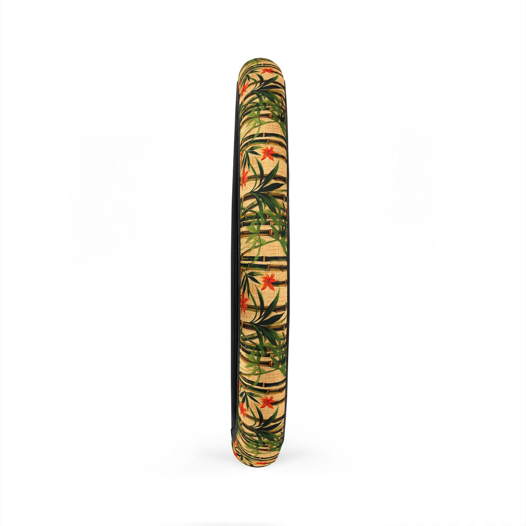Hawaiian flower print steering wheel cover, product view 6