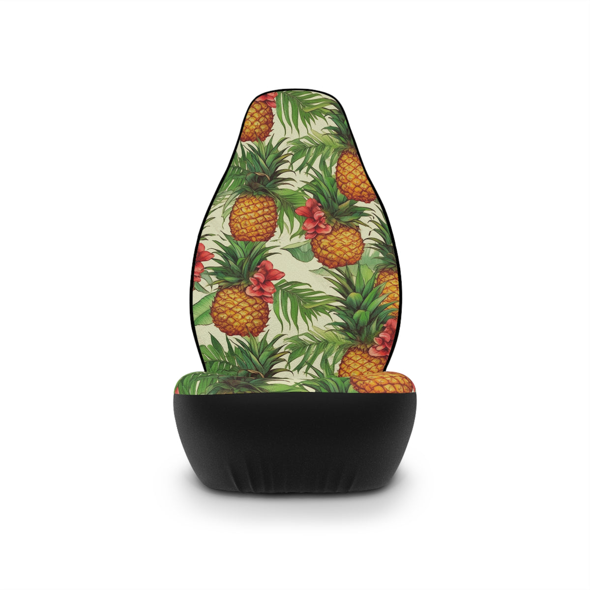 Hawaiian pineapple print car seat covers, product view 4