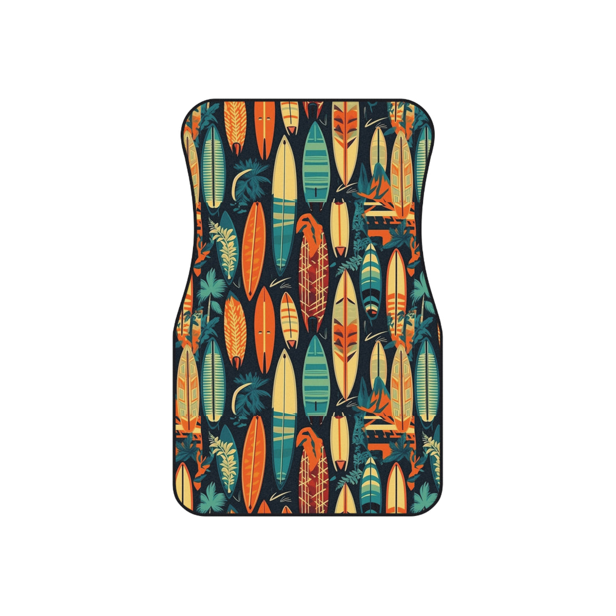 Hawaiian surfboard print car mats, product view 3