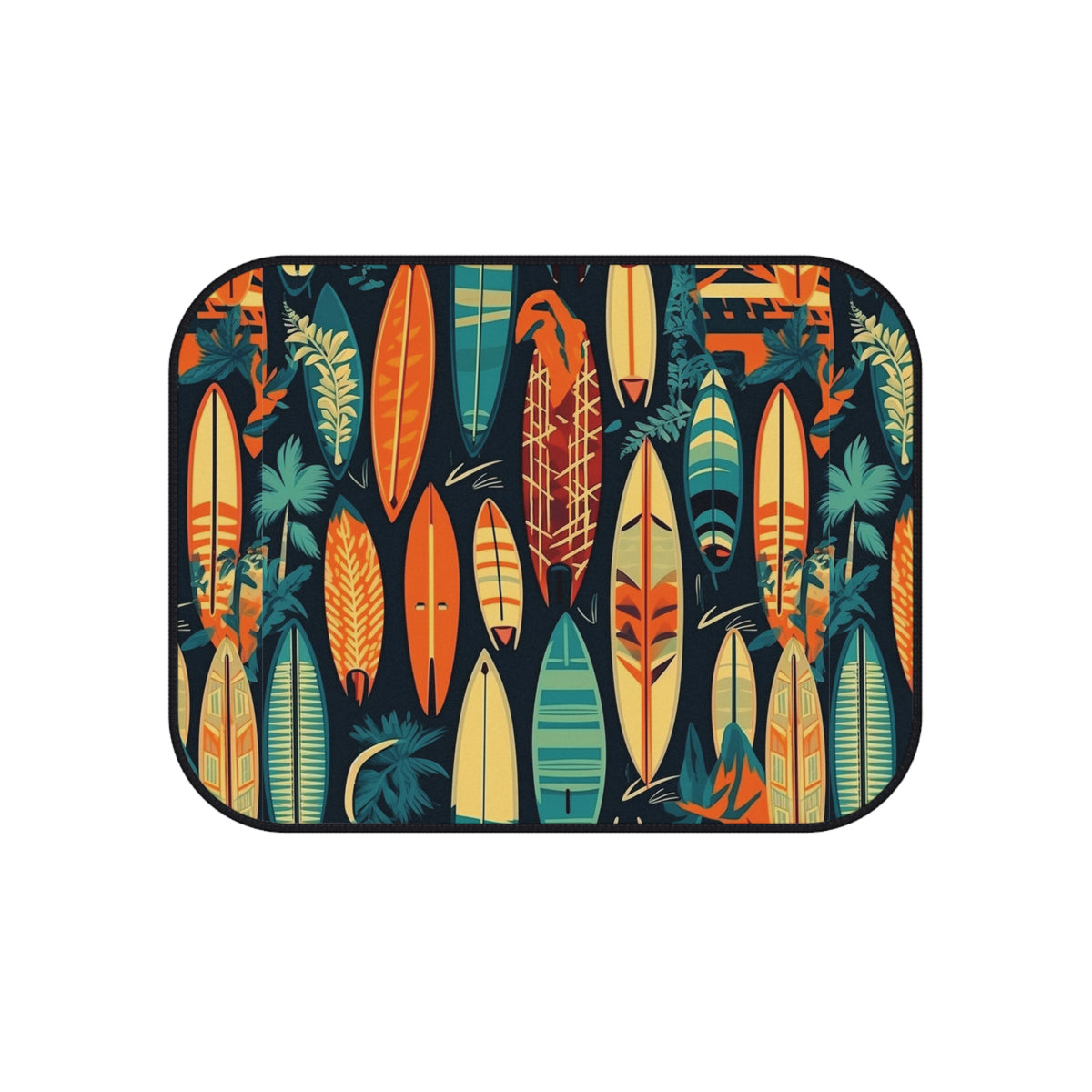 Hawaiian surfboard print car mats, product view 5
