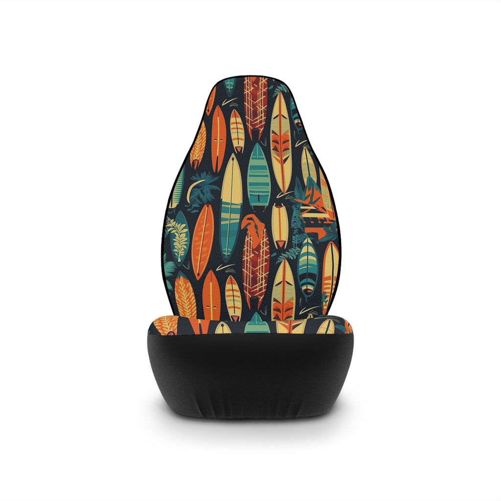 Hawaiian surfboard print car seat covers, product view 4