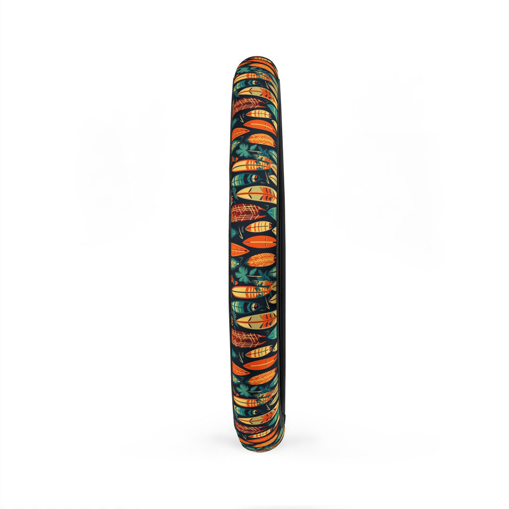 Hawaiian surfboard print steering wheel cover, product view 5