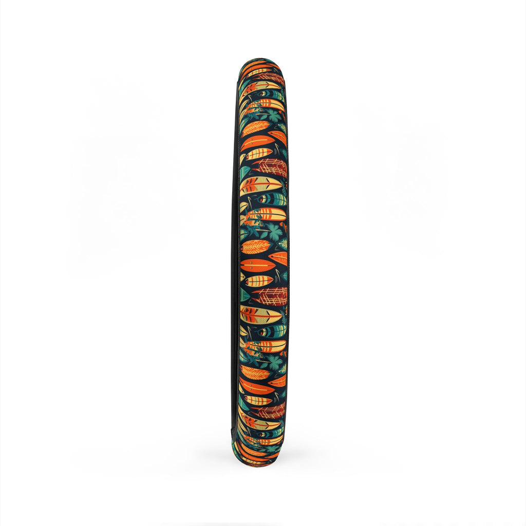 Hawaiian surfboard print steering wheel cover, product view 6