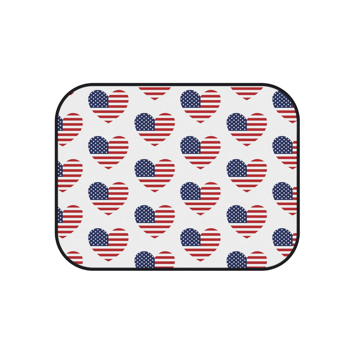 Heart American flag car mats, product view 5