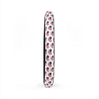 Heart American flag steering wheel cover, product view 6