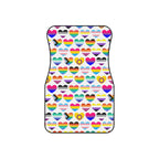 Interracial love pride car mats, set of four, front and rear mats