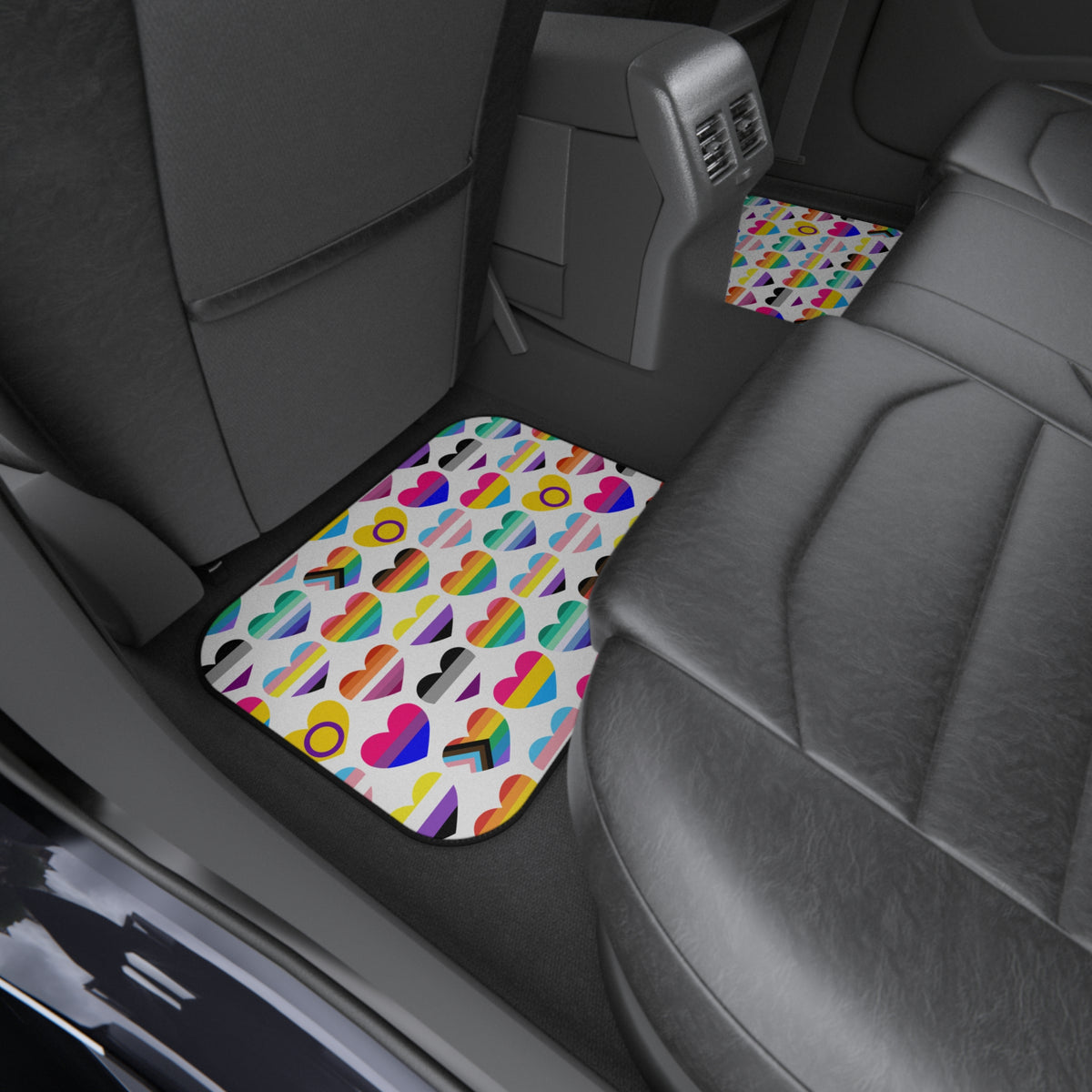 Interracial love pride car mats, product view 10