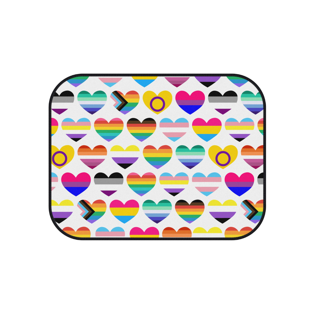 Interracial love pride car mats, product view 4