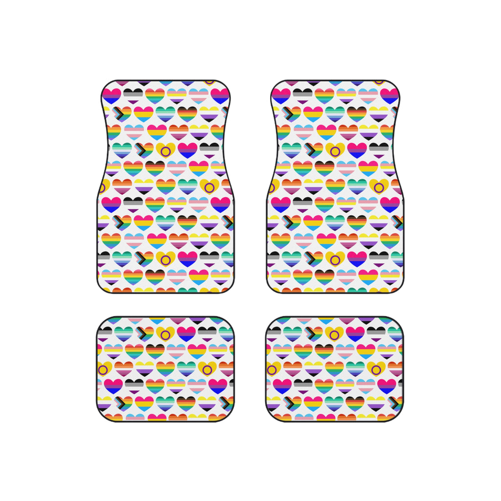 Interracial love pride car mats, product view 6