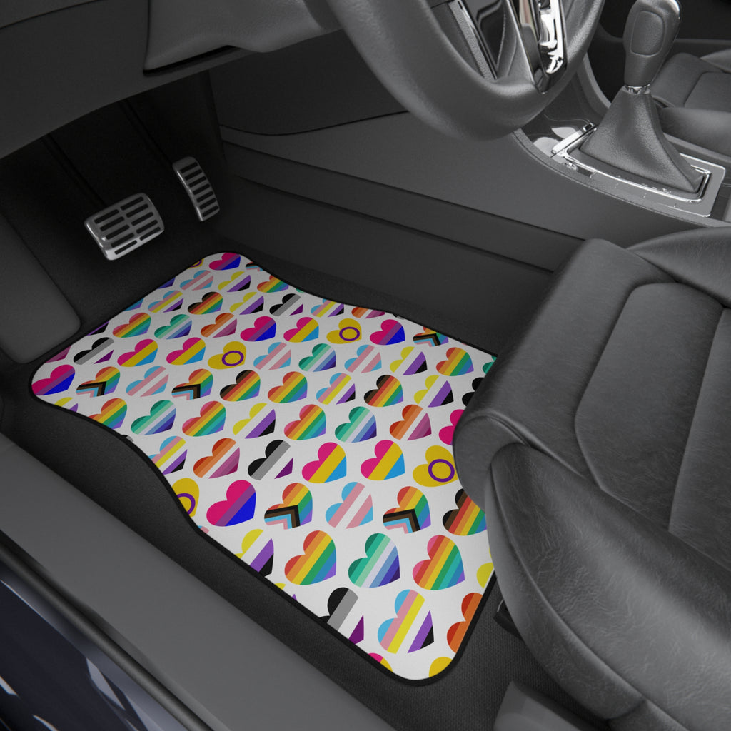 Interracial love pride car mats, product view 8
