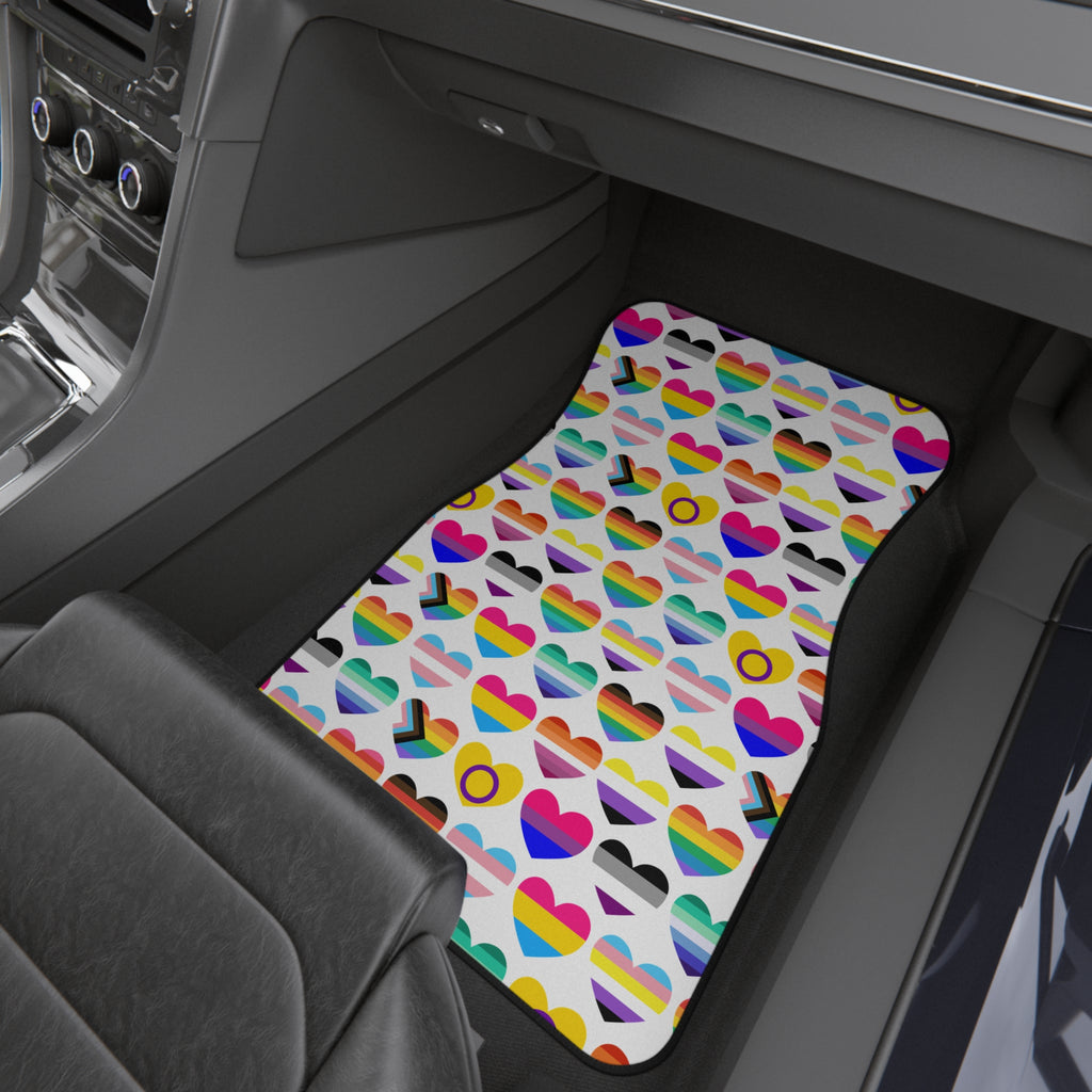 Interracial love pride car mats, product view 9
