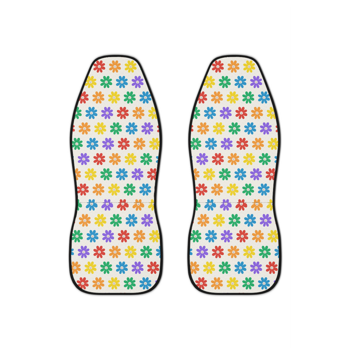 LGBTQ Pride Rainbow car seat covers, set of two front seat covers