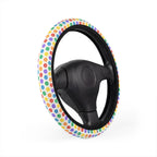 LGBTQ Pride Rainbow steering wheel cover, product view 3