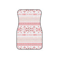 Light pastel aztec print car mats, set of four, front and rear mats
