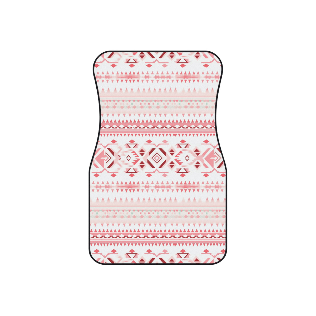 Light pastel aztec print car mats, set of four, front and rear mats