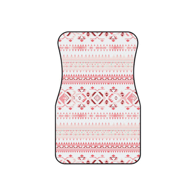 Light pastel aztec print car mats, set of four, front and rear mats