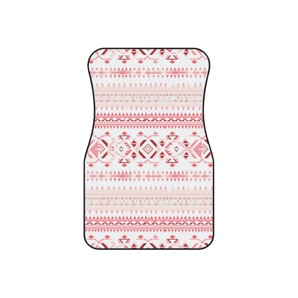 Light pastel aztec print car mats, product view 3