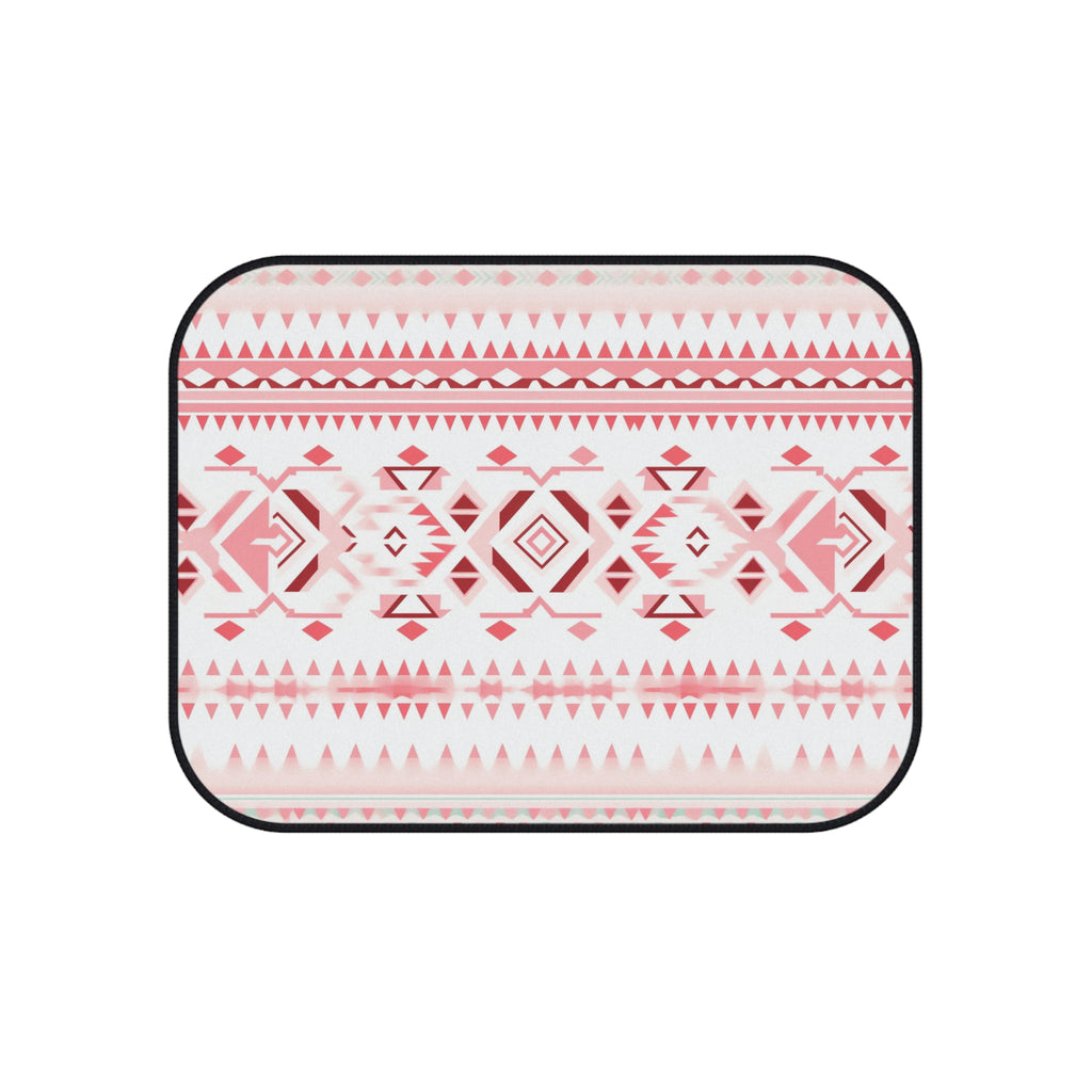 Light pastel aztec print car mats, product view 4