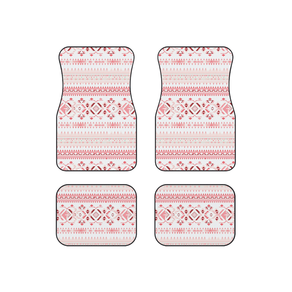 Light pastel aztec print car mats, product view 6