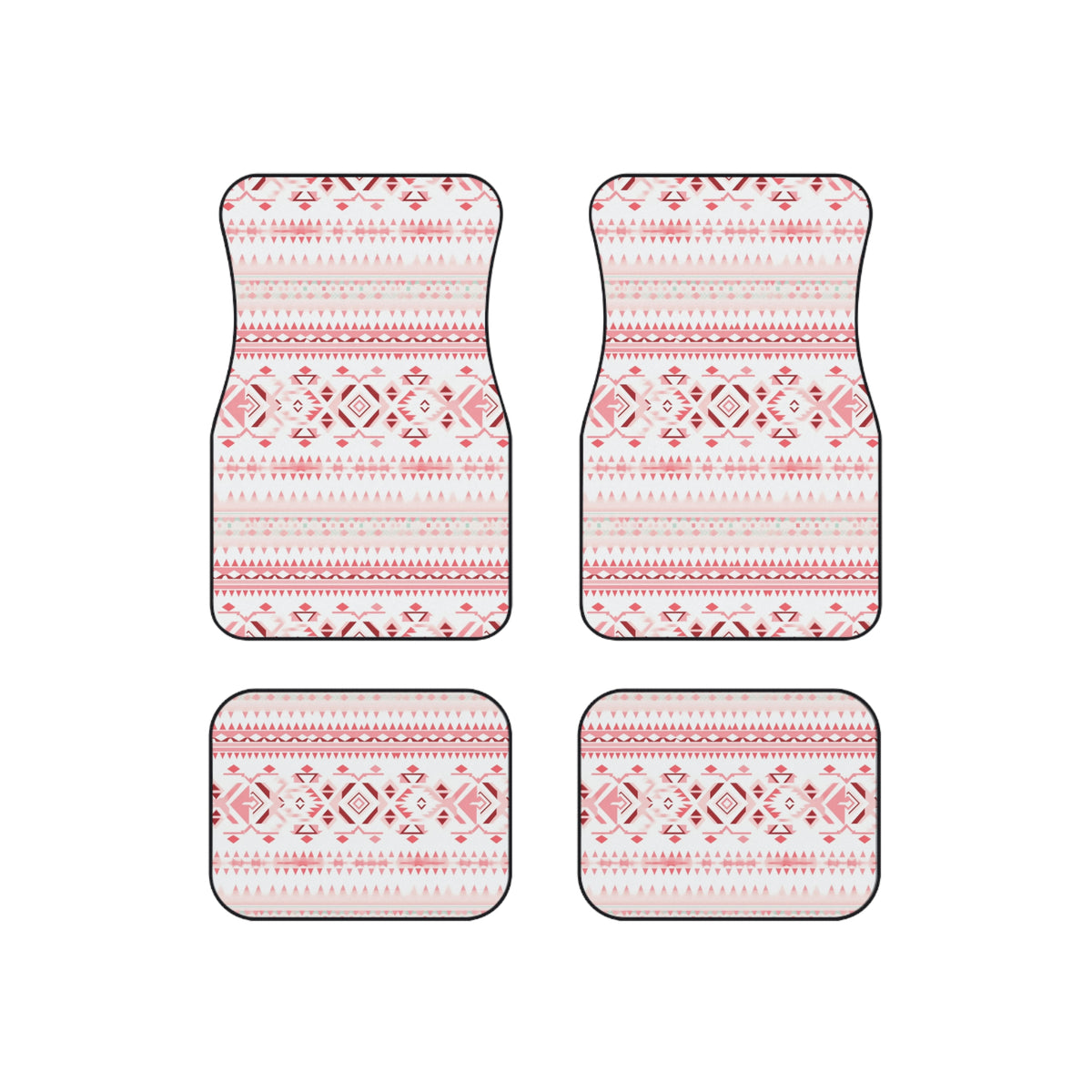 Light pastel aztec print car mats, product view 6