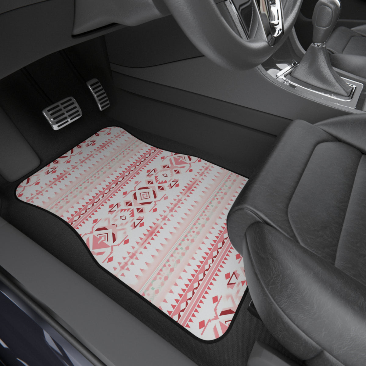 Light pastel aztec print car mats, product view 8