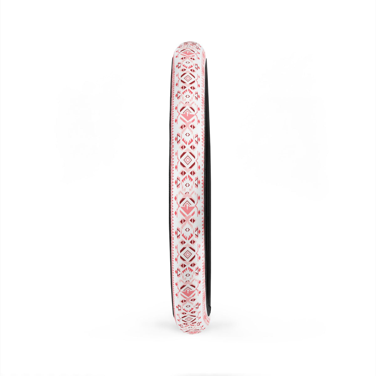 Light pastel aztec print steering wheel cover, product view 5