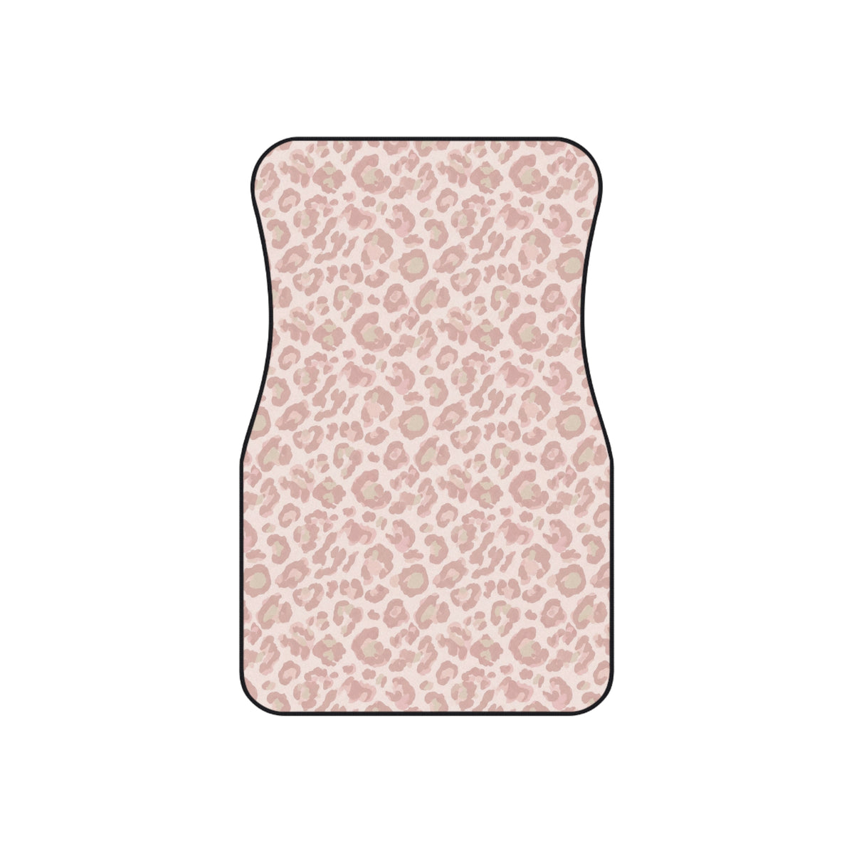 Light pink leopard print car mats, product view 3