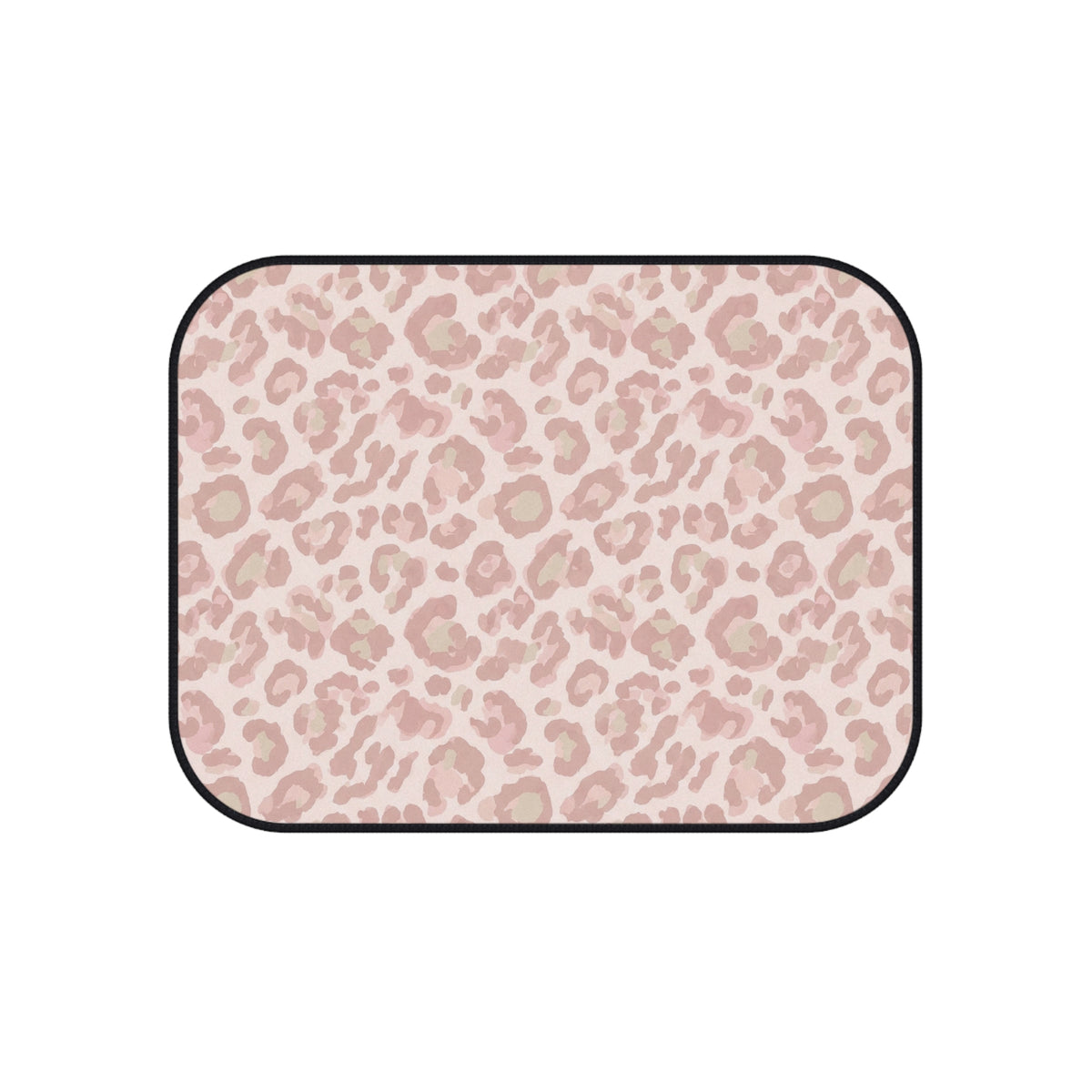 Light pink leopard print car mats, product view 5