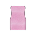 Light pink rainbow glitter car mats, set of four, front and rear mats