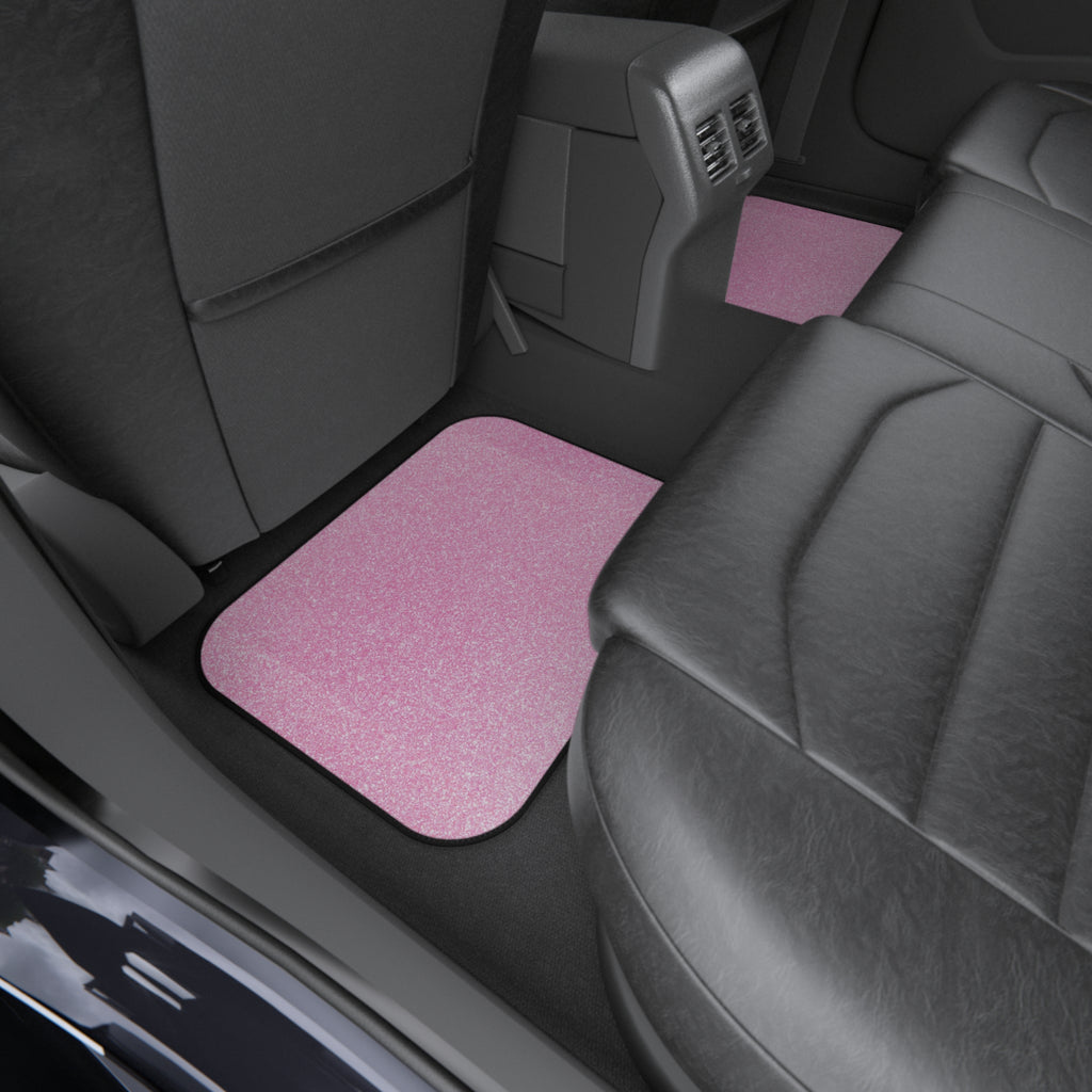 Light pink rainbow glitter car mats, product view 10