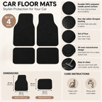 Light pink rainbow glitter car mats overview with features, installation steps and care instructions