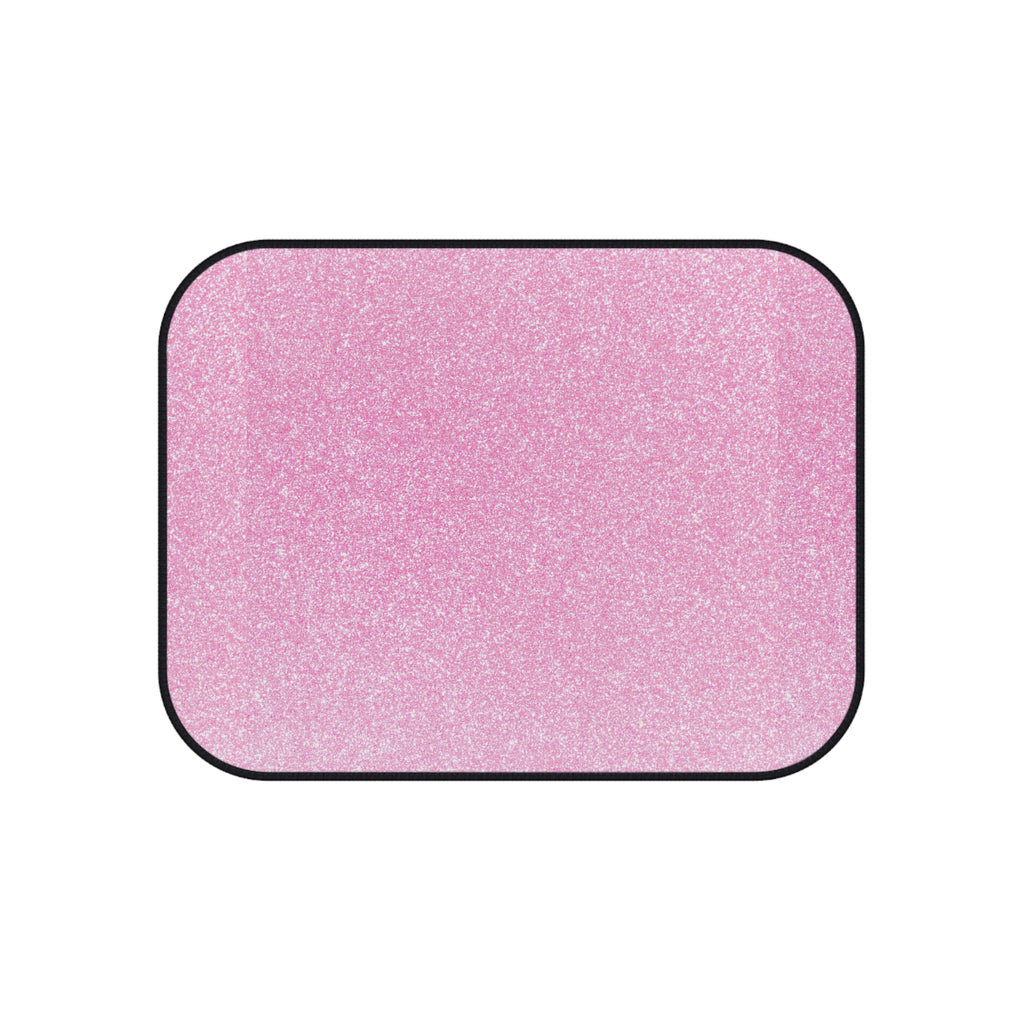 Light pink rainbow glitter car mats, product view 5