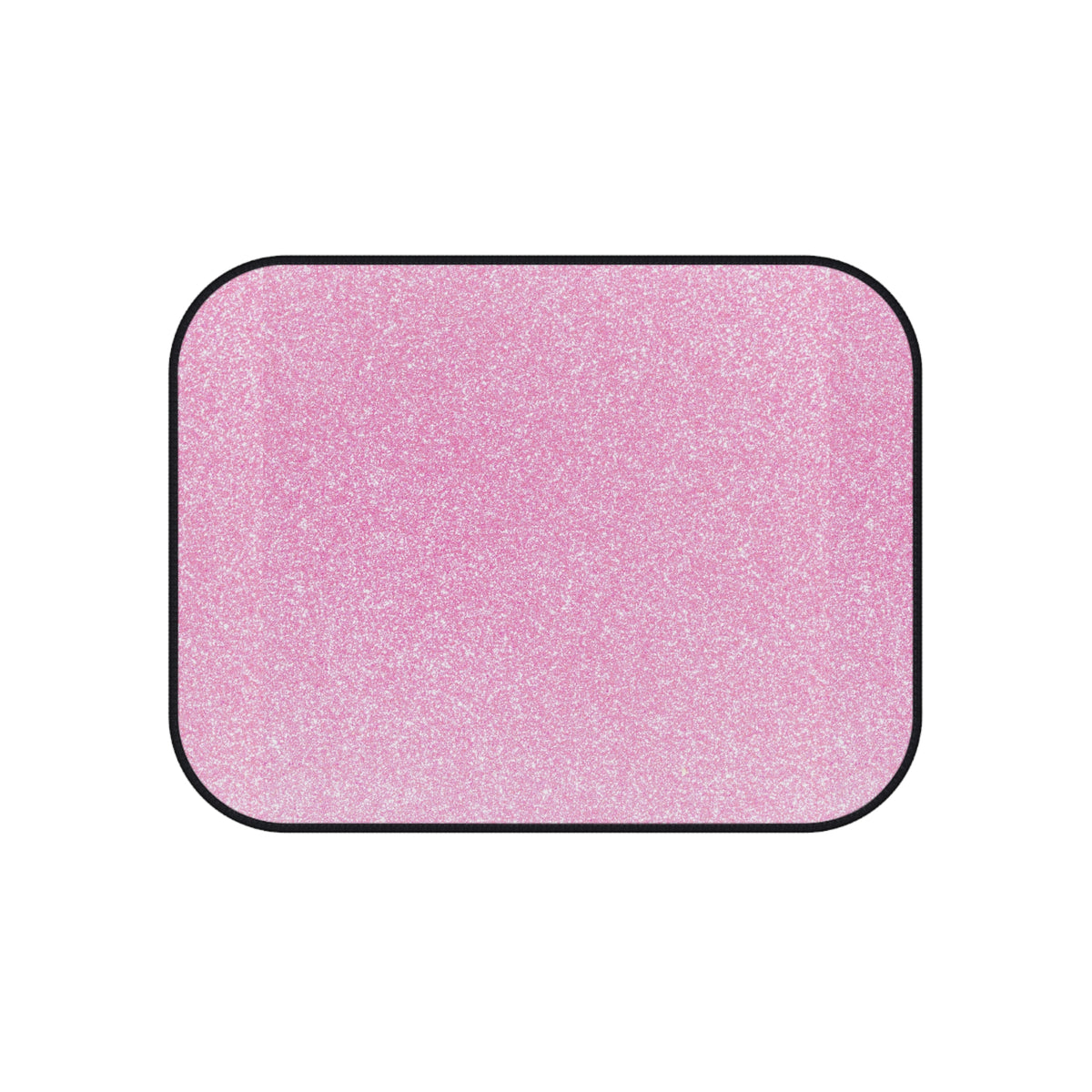 Light pink rainbow glitter car mats, product view 5
