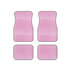 Light pink rainbow glitter car mats, product view 6
