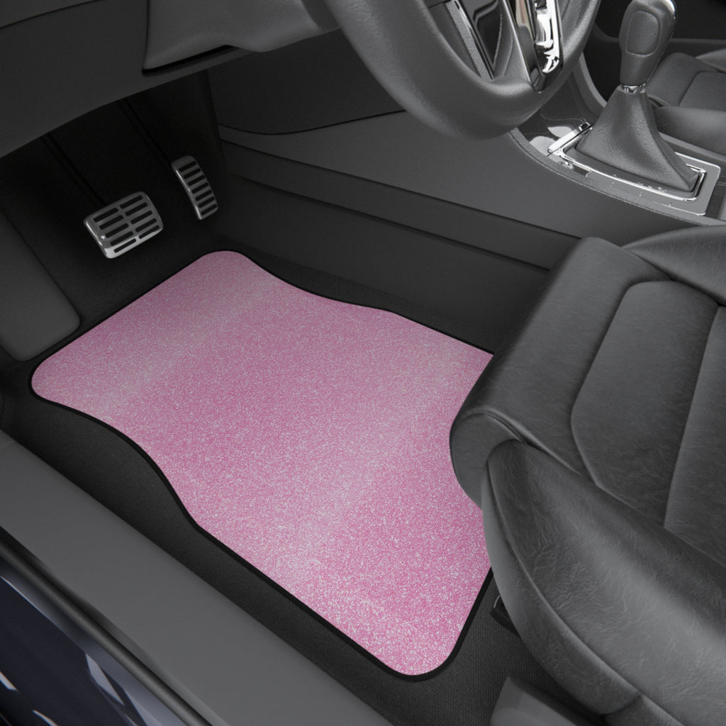 Light pink rainbow glitter car mats, product view 8