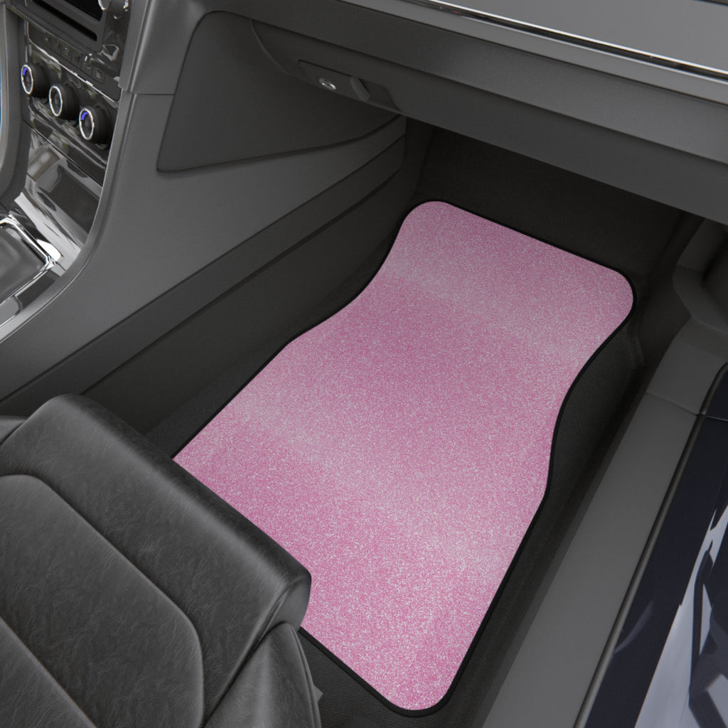 Light pink rainbow glitter car mats, product view 9