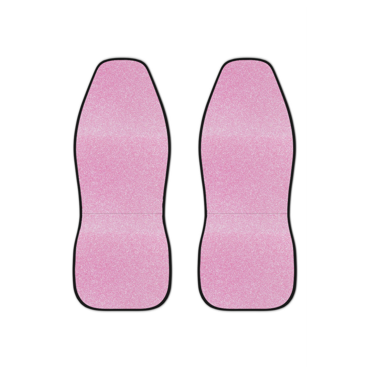 Light pink rainbow glitter car seat covers, set of two front seat covers