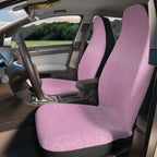 Light pink rainbow glitter car seat covers, product view 3