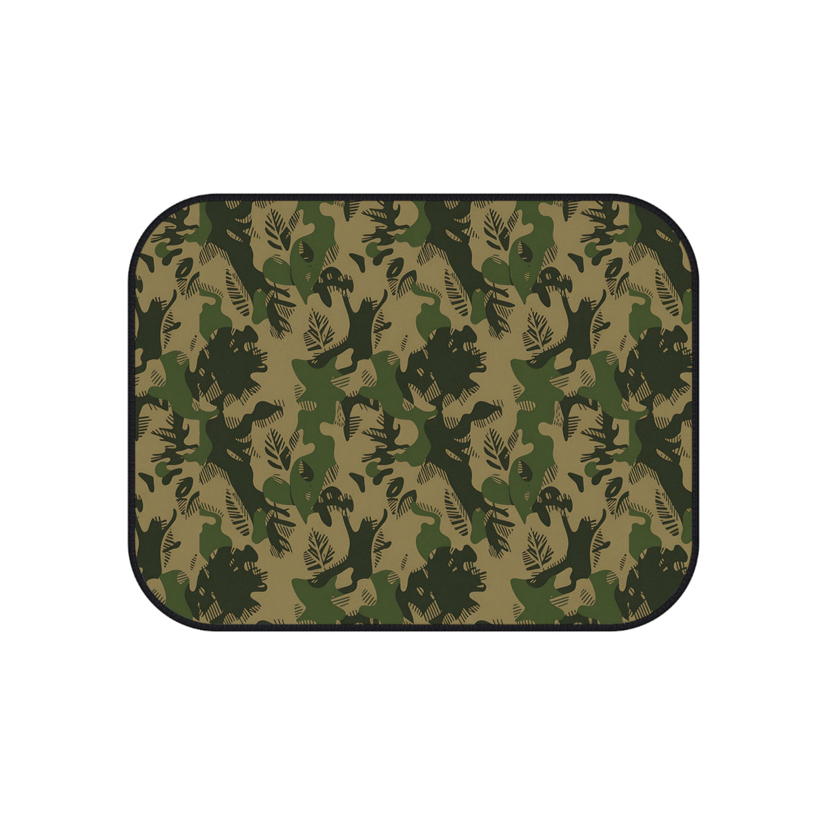 Olive green camo car mats, product view 5