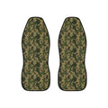 Olive green camo car seat covers, set of two front seat covers