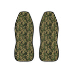Olive green camo car seat covers, set of two front seat covers