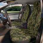 Olive green camo car seat covers, product view 3
