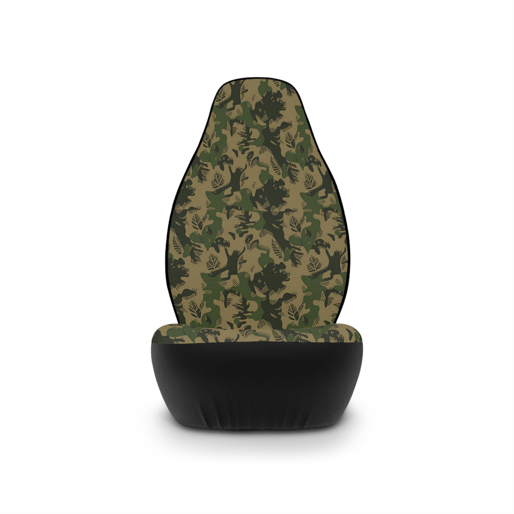 Olive green camo car seat covers, product view 4