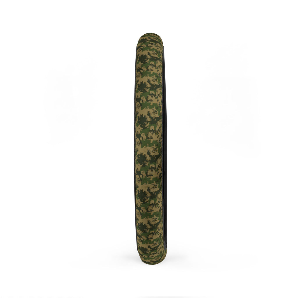 Olive green camo steering wheel cover, product view 4